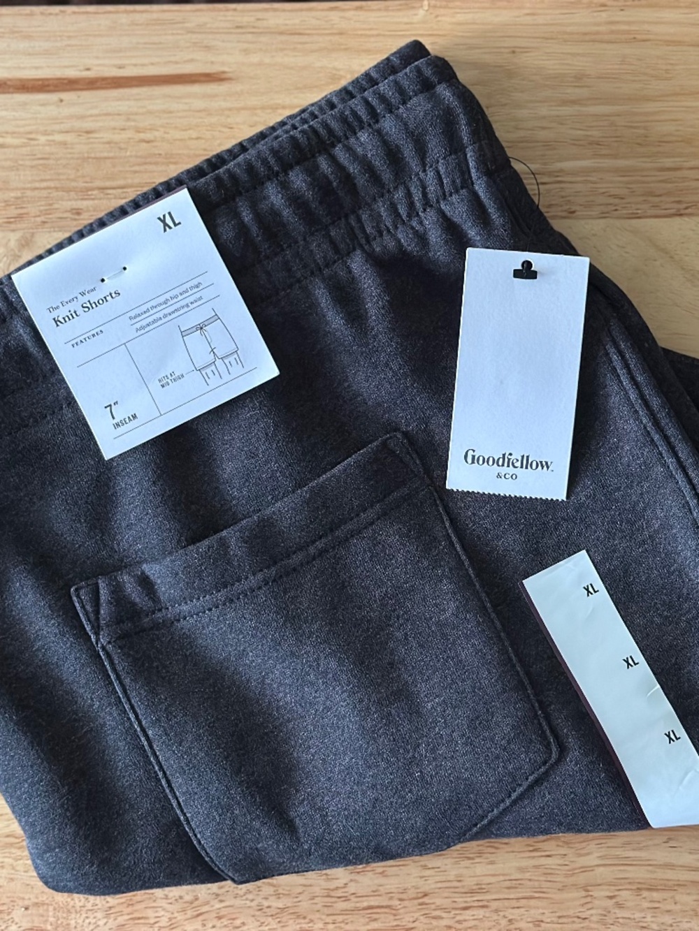 NWT Goodfellow & Co. (size XL) Men's Knit Shorts *measurements in description